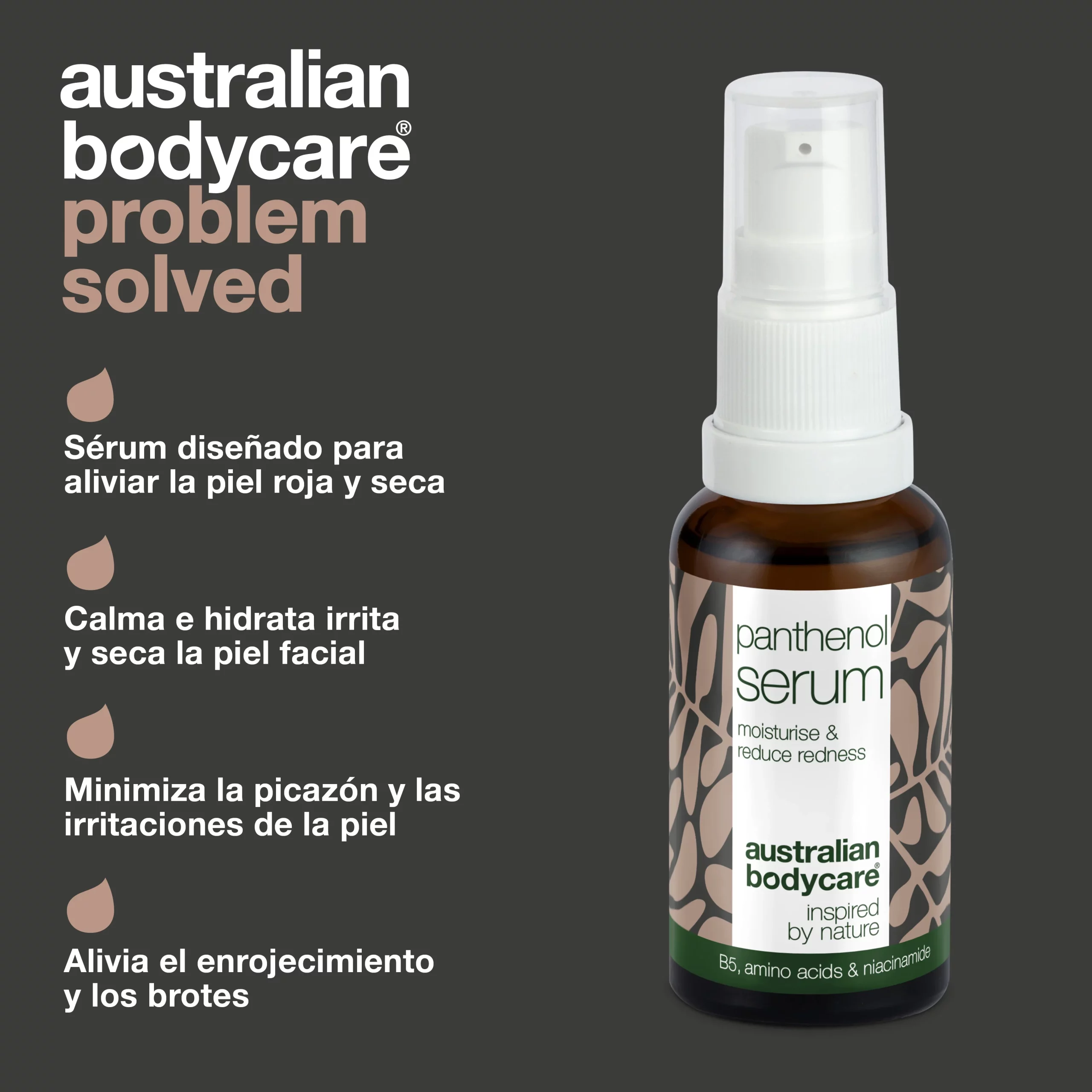 Sérum de Pantenol – Cuidado calmante para rojeces & rosácea — El Sérum de Pantenol hidrata & calma rojeces, rosácea & piel seca. Refuerza la barrera cutánea & reduce la irritación. - Imagen 3