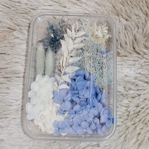 Flor deshidratada caja